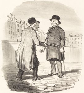 I Arrest You, Scoundrel... by Honoré Daumier