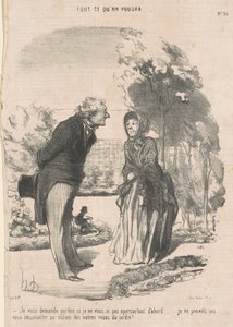 I apologize if I did not notice you ... by Honoré Daumier