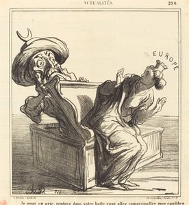 Please, Go Back into Your Box... by Honoré Daumier