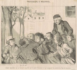 Young imprudent ones who let themselves be carried away ... by Honoré Daumier