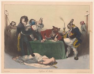Caricature of European Powers During the London Conference by Honoré Daumier