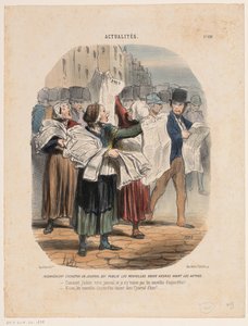 Newspaper Sellers by Honoré Daumier