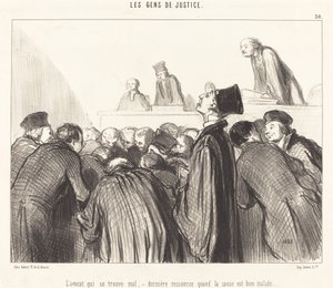 The Lawyer Who Feels Unwell by Honoré Daumier