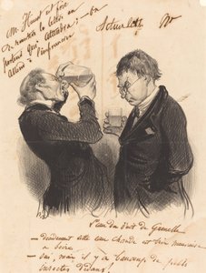 The Water of the Grenelle Well by Honoré Daumier