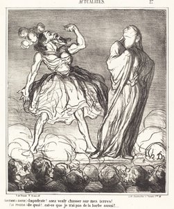 The Bearded Woman by Honoré Daumier