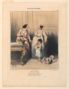 La Mere des Gracques, Plate 46 from the Histoire Ancienne by Honoré Daumier