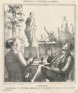 The Refreshment Stand by Honoré Daumier