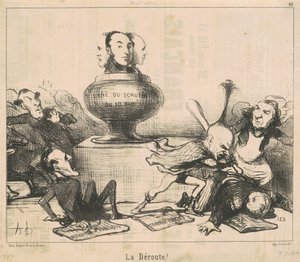 The Rout! by Honoré Daumier