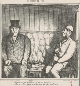 The Face of This Gentleman Hardly Appeals to Me by Honoré Daumier