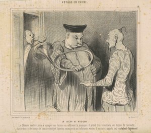 The Music Lesson by Honoré Daumier