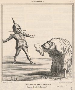 The Game of Leapfrog by Honoré Daumier