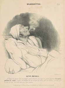 The Morning Pipe by Honoré Daumier