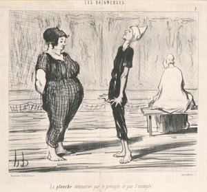 The Board Demonstrated by the Precept by Honoré Daumier