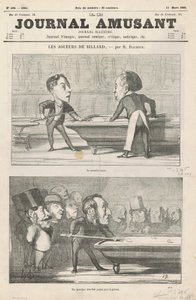 The First Lesson; A Gentleman; Glued Under Strip; Two Suburban Amateurs by Honoré Daumier