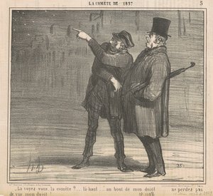 Do You See the Comet? by Honoré Daumier