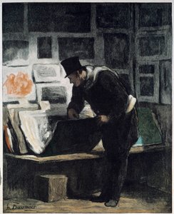 The Print Enthusiast by Honoré Daumier