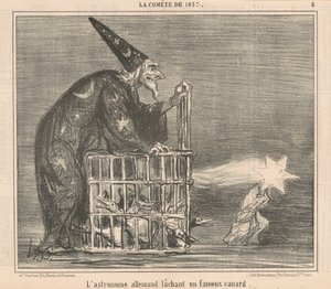 The German astronomer releasing a ... Duck by Honoré Daumier