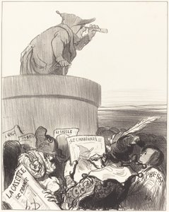 The Constitutionalist Contemplating the Political Horizon by Honoré Daumier