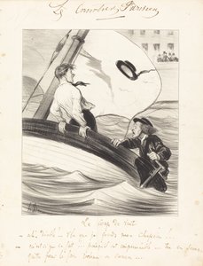 The Gust of Wind by Honoré Daumier