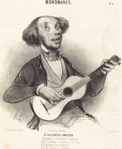 The Amateur Guitarist by Honoré Daumier