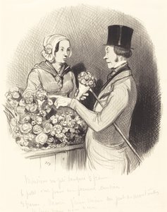 The Day to Show Gallantry by Honoré Daumier