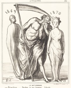 The Watchword: Reaction... Pardon... Liberty by Honoré Daumier