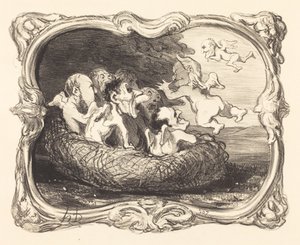 The Abandoned Nest by Honoré Daumier