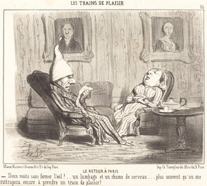 The Return to Paris by Honoré Daumier