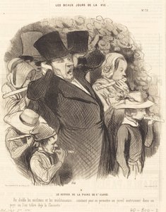 The Return from the Saint-Cloud Fair by Honoré Daumier