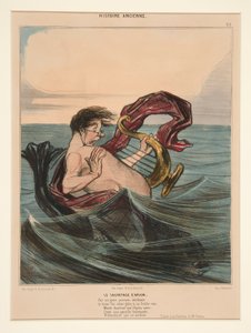 The Rescue by Honoré Daumier