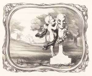 The Secret Confided to the Faun God by Honoré Daumier