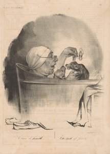The Family Bath, 1837 by Honoré Daumier