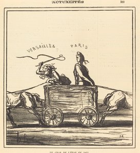 The State Chariot in 1871 by Honoré Daumier
