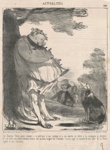 Doctor Véron... in Auteuil... by Honoré Daumier