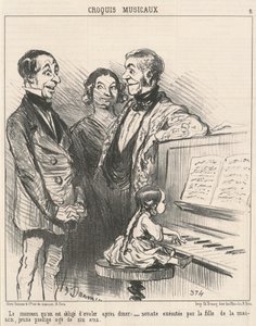 The Piece We Are Forced to Swallow... by Honoré Daumier