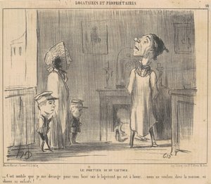 The Porter of Mr. Vautour by Honoré Daumier