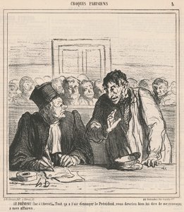 The Accused by Honoré Daumier