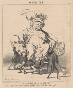 The Triumph of the Law of May 31 by Honoré Daumier