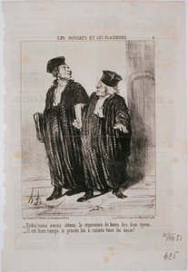 The Lawyers and Litigants by Honoré Daumier