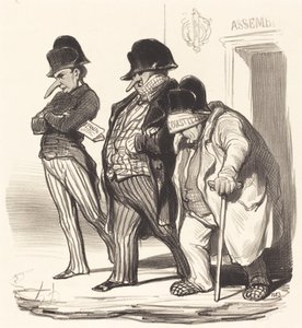 The Napoleonic Journals Leaving the National Assembly by Honoré Daumier