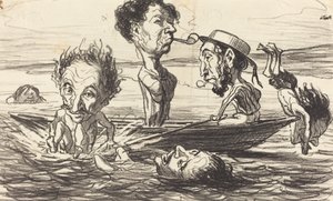 The Tritons of the Seine by Honoré Daumier