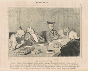 The Literate Mandarins by Honoré Daumier