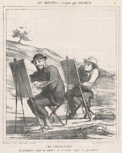 The Landscape Artists. The First Copies Nature by Honoré Daumier
