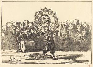 The Acrobats by Honoré Daumier