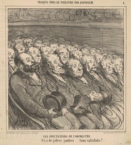 The Orchestra Spectators by Honoré Daumier