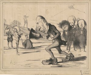 The time to return to class by Honoré Daumier