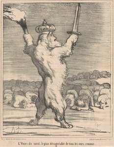 The Northern Bear, the Most Unpleasant of All Known Bears by Honoré Daumier
