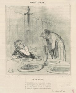 The sword of Damocles by Honoré Daumier