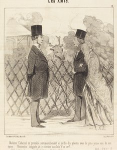 Madame Cabassol is Walking... by Honoré Daumier