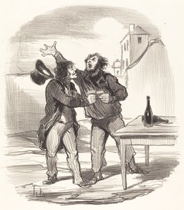 Member... of the Tenth of December Taking the... by Honoré Daumier